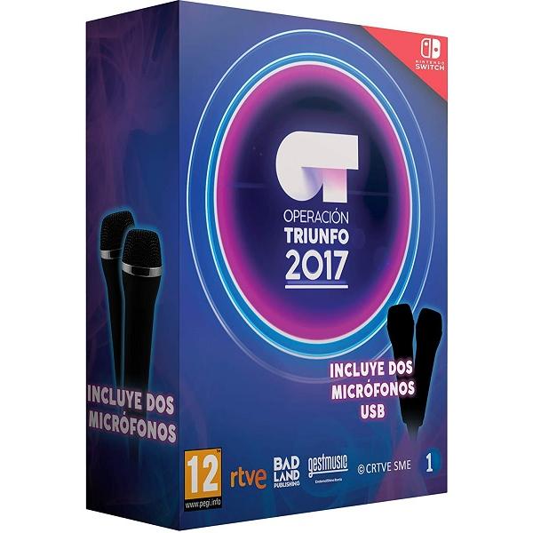 Badland Publishing Operación Triunfo 2017 + 2 Micrófonos Bundle Español Nintendo Switch