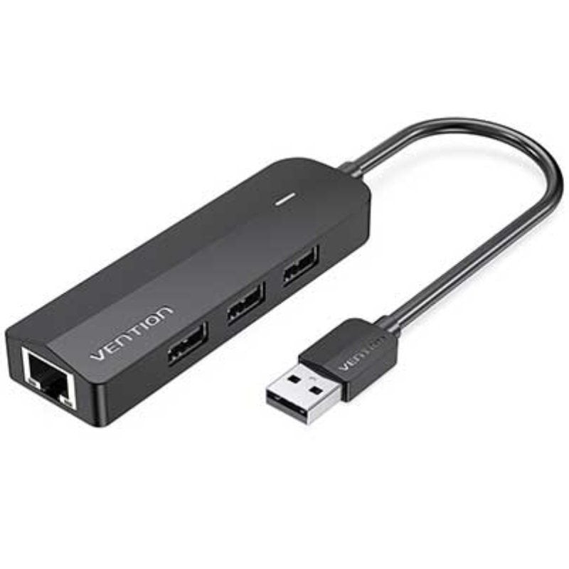 Docking usb 2.0 vention chpbb/ 3xusb/ 1xmicro usb/ 1xrj45/ negro