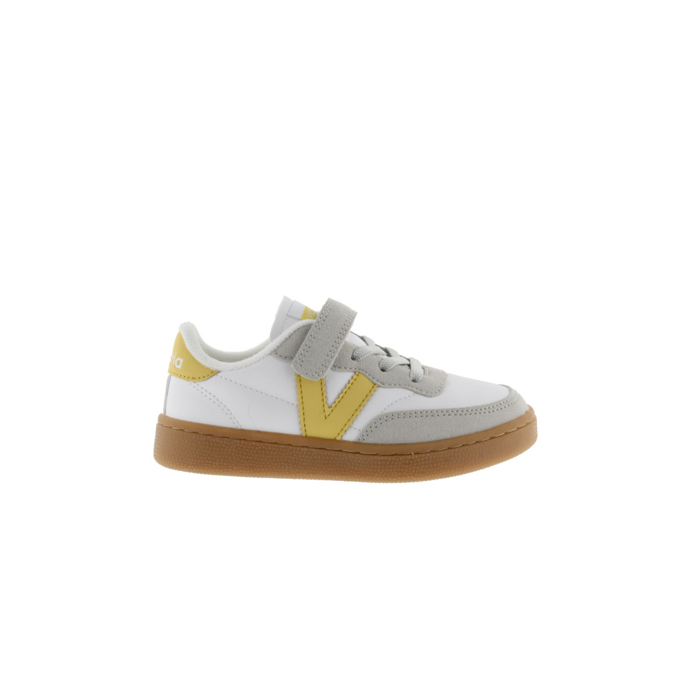 Victoria Oslo Zapatillas de efecto piel con piezas de color y suela caramelo 1256102