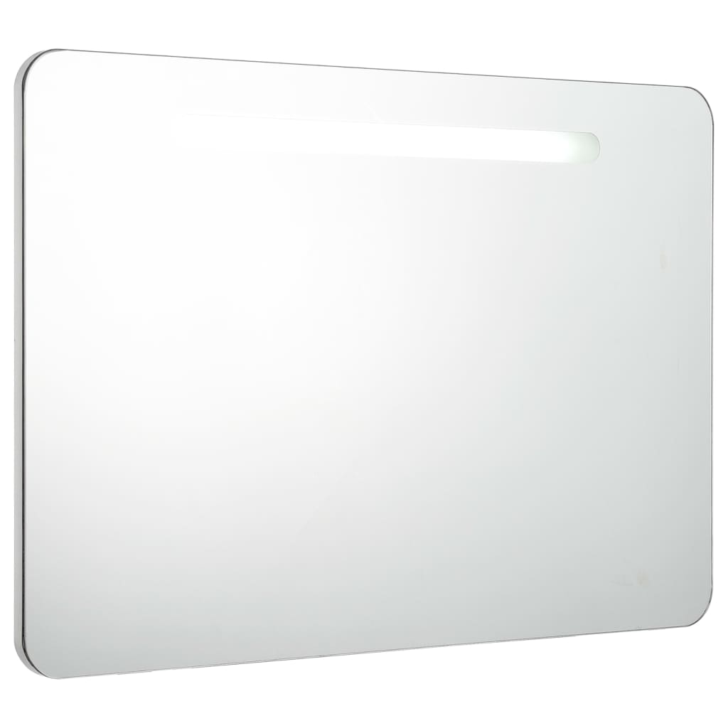 vidaXL Mueble de baño con espejo LED 80x9,5x55 cm