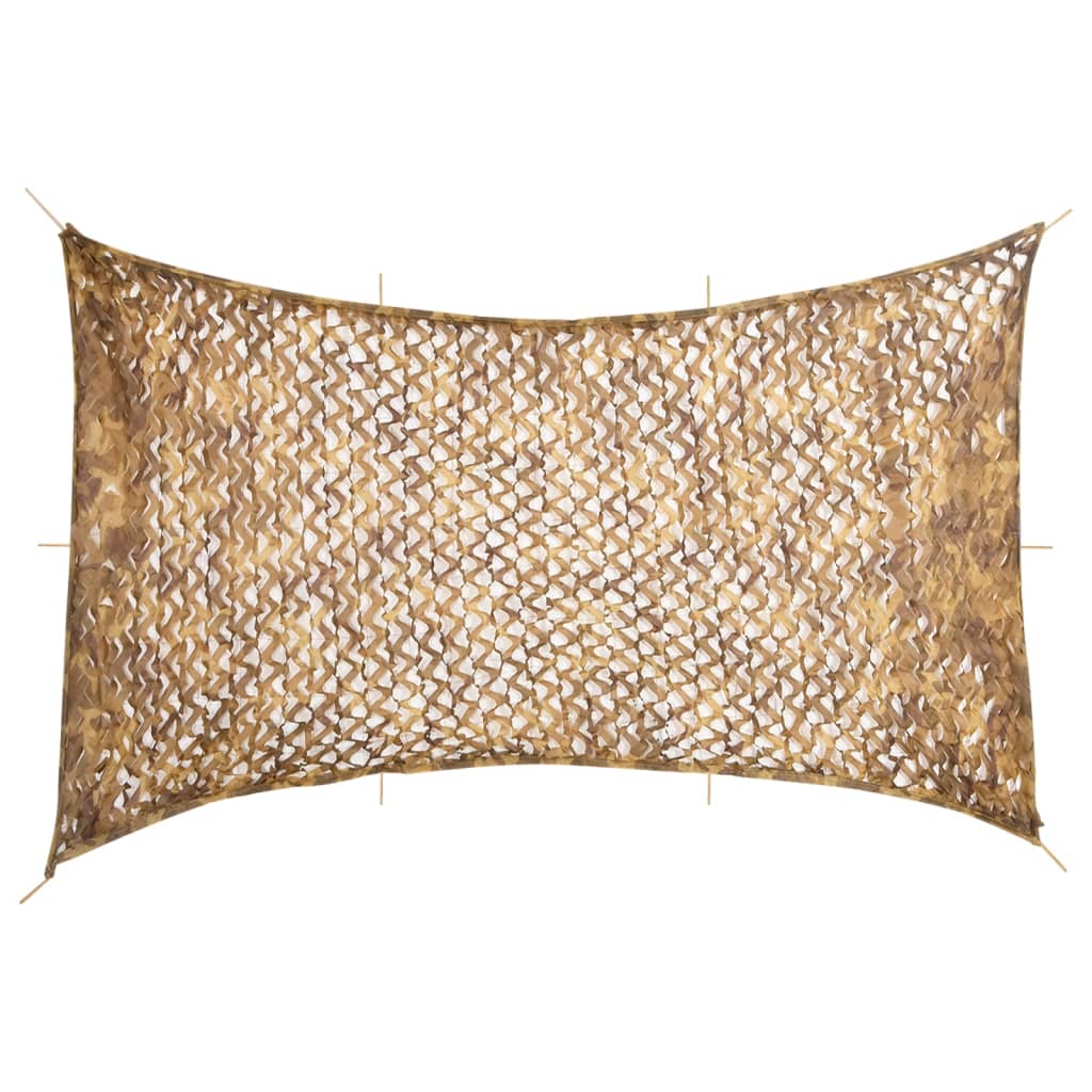 vidaXL Red de camuflaje con bolsa de almacenamiento arena en dimensiones 292x213 cm/312x140 cm/316x296 cm y más