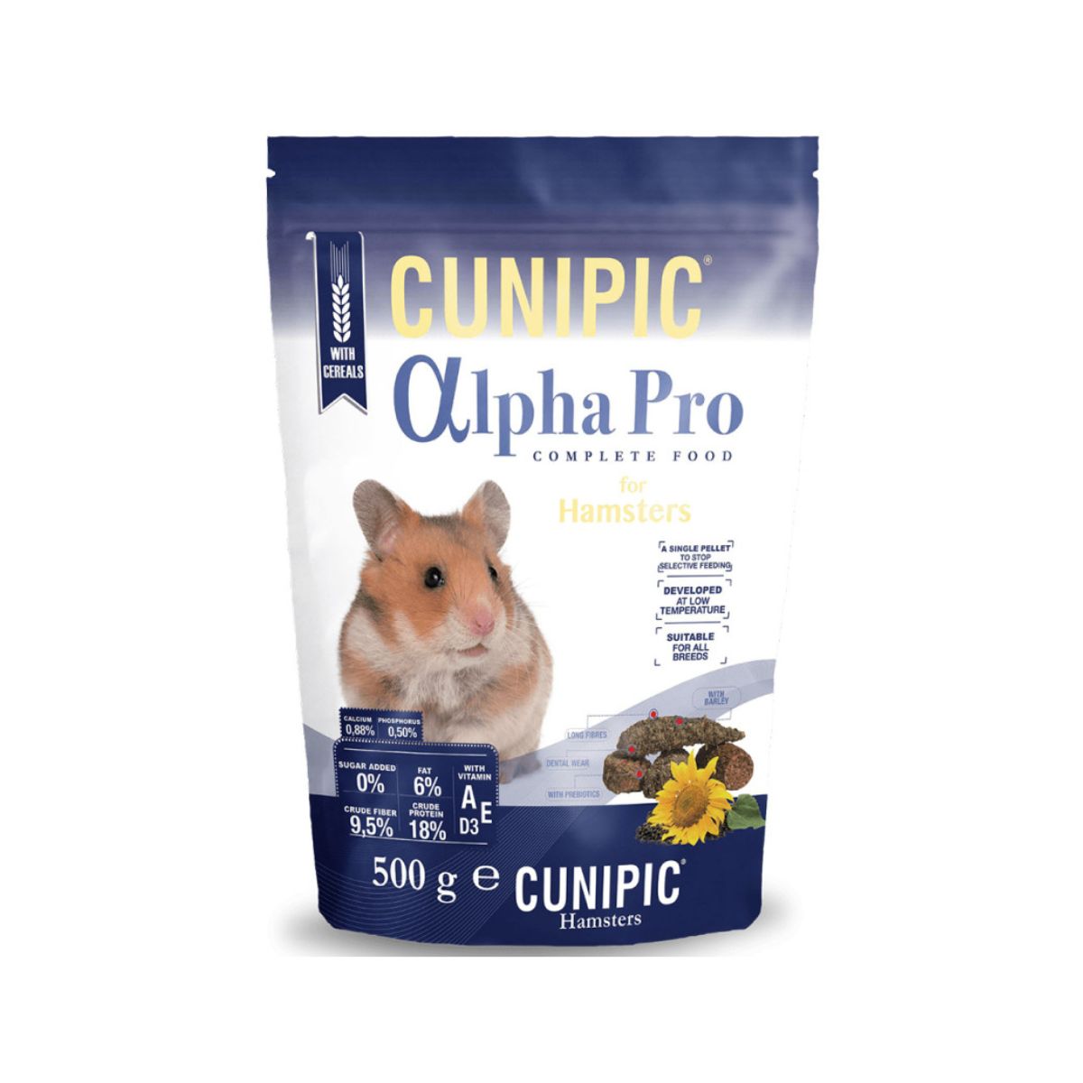 Alpha Pro Alimento Hamsters CUNIPIC 500 gr