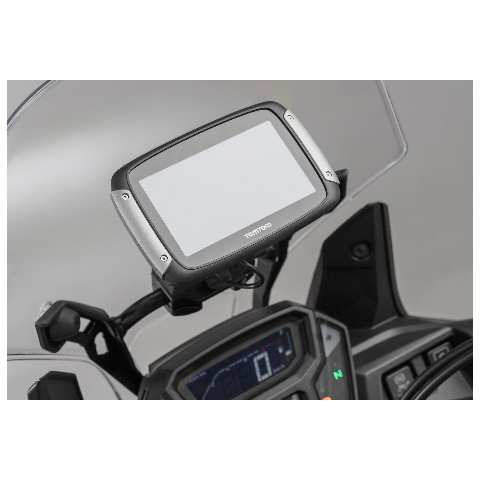 SOPORTE NAVEGADOR QUICK LOCK TOM TOM Y GARMIN SW MOTECH