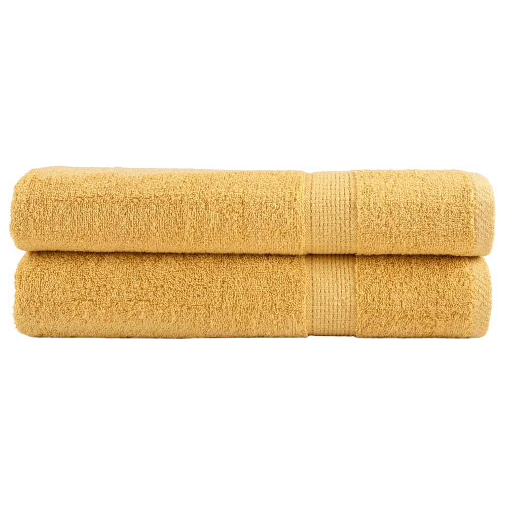 vidaXL Toallas de sauna 2 uds 100% algodón 100x200 cm 600 gsm Color Verde,  Dorado,  Antracita y mas