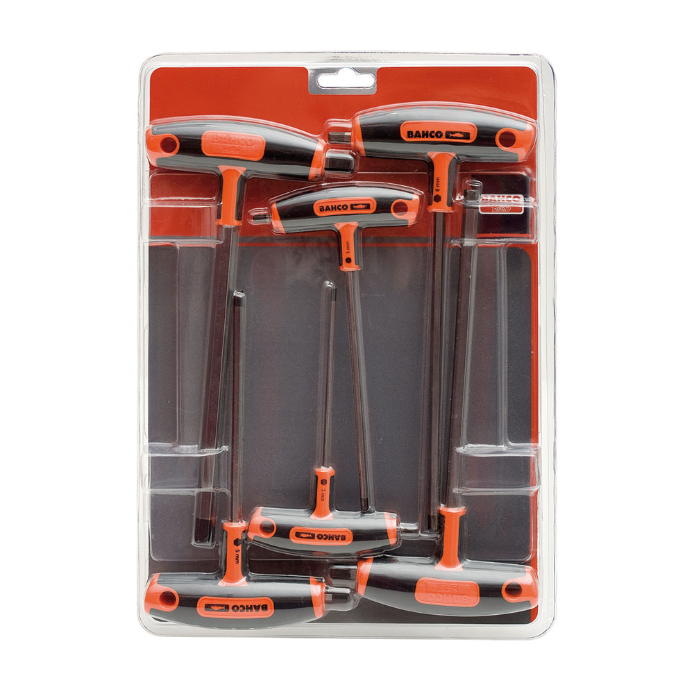 Destornilladores allen mango t, juego de 6 piezas
