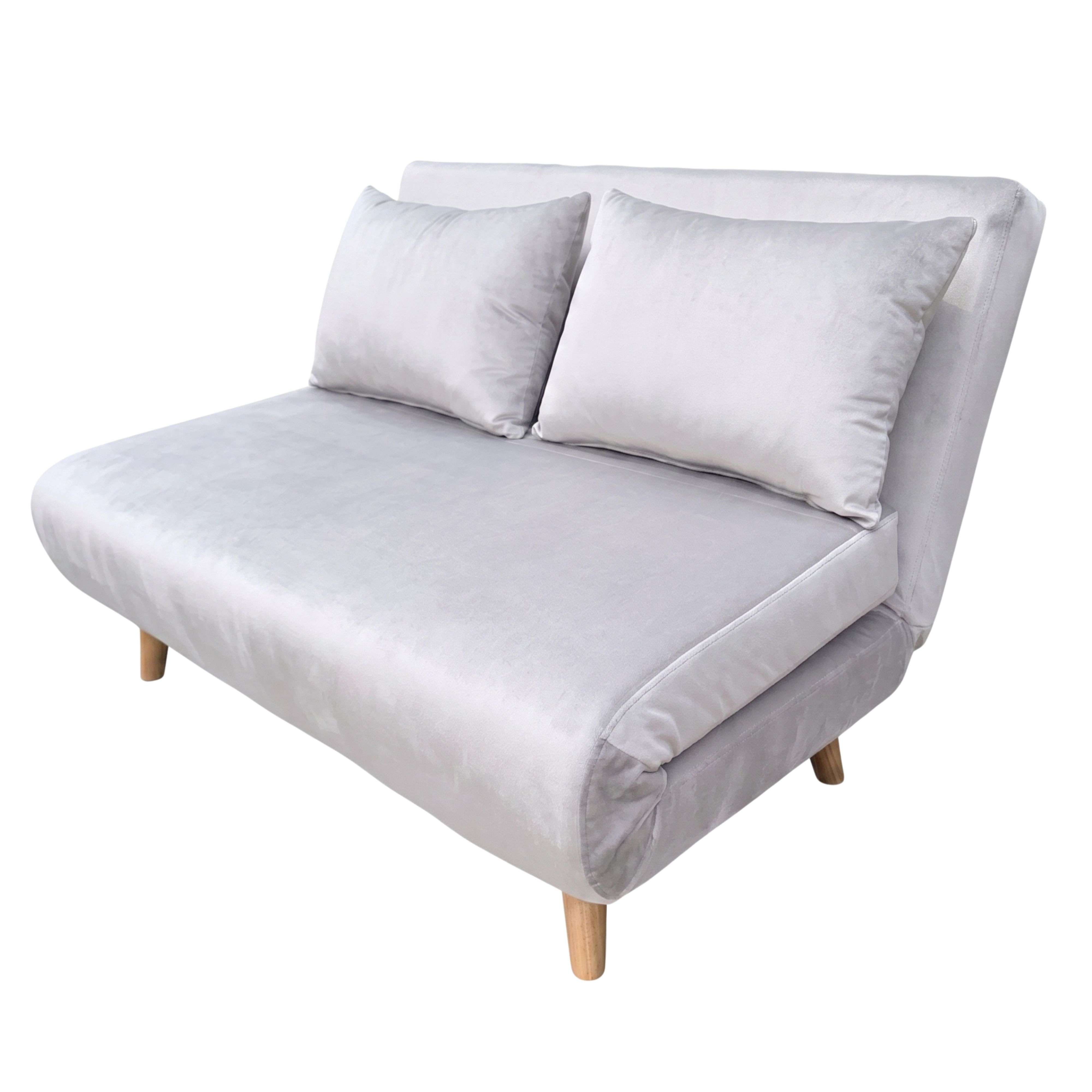 Miroytengo Sillón Cama 2 Plazas Nórdic Duo, Sofá Estilo Futón, Apertura Clic-Clac 118 cm