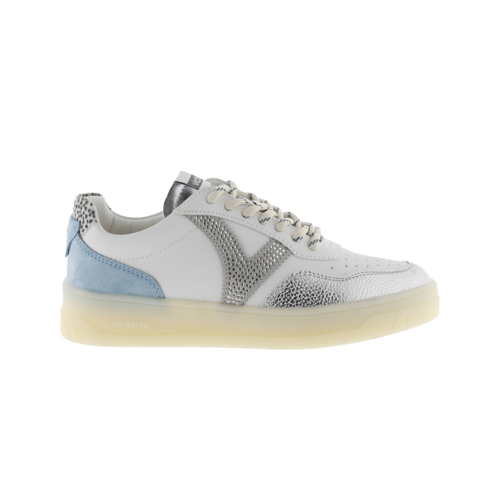 Victoria Seúl Zapatillas de efecto piel con piezas fantasía y de serraje y suela translúcida 1257142