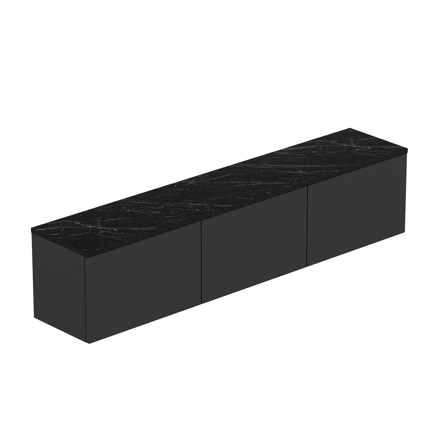 Habitat y Jardin - Soporte de TV de madera "Neon" - 160 x 32 x 35 cm - Antracita