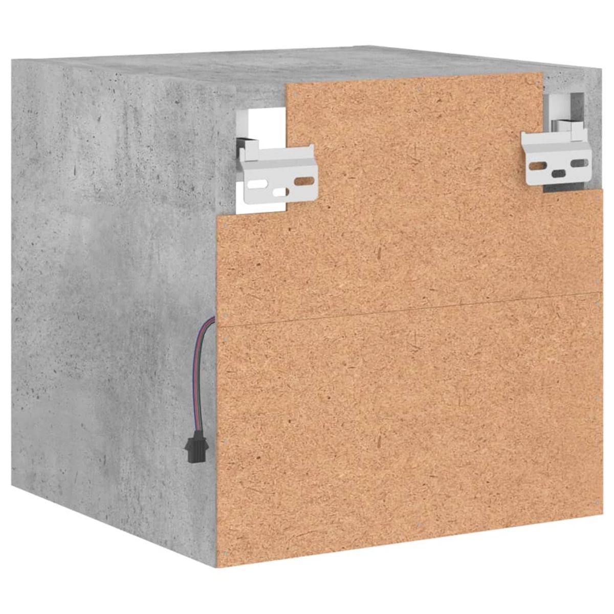 Pack de 2 muebles de TV Vedda de pared con luces LED 30x28,5x30 cm