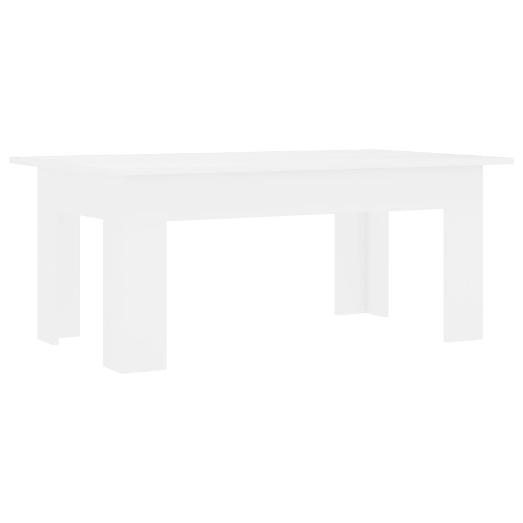 Vidaxl Mesa de Centro Madera Contrachapada 100x60x42 Cm Blanco