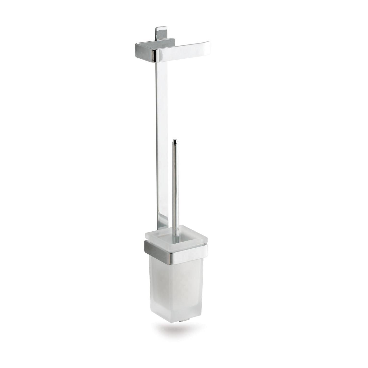 BELTRAN 21252 MILAN Escobillero Portarrollos Pared Cromo Adhesivo - ref: 064-21252