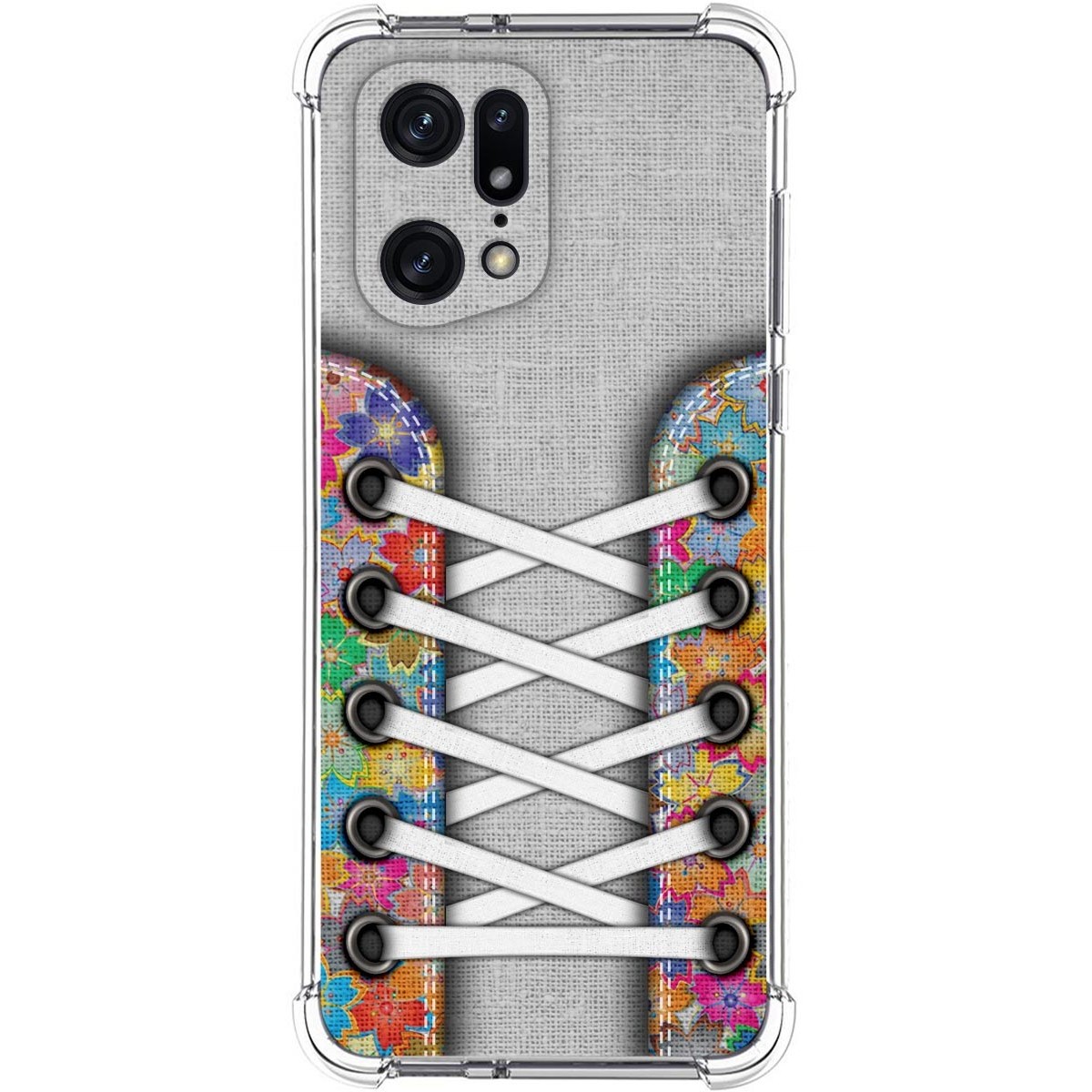 Funda Silicona Antigolpes para Oppo Find X5 Pro 5G diseño Zapatillas 04 Dibujos