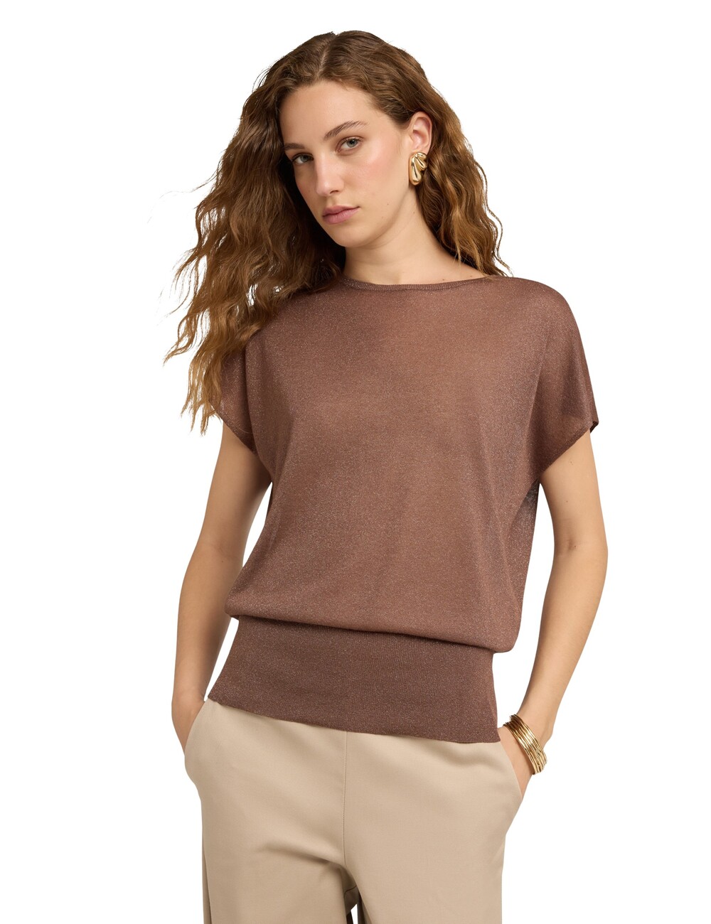 Motivi - Jersey de hilo fino mezcla de viscosa y lurex