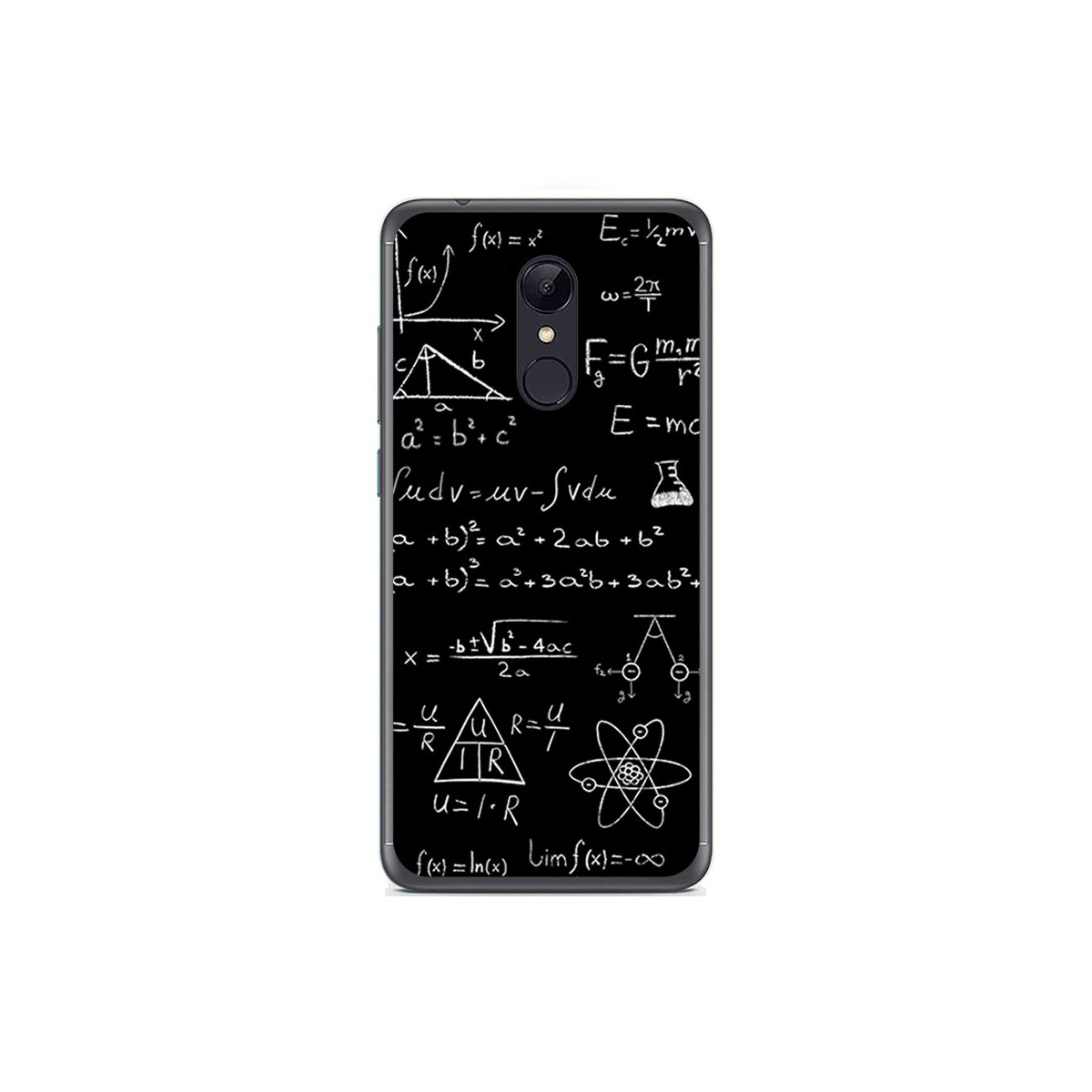 Tumundosmartphone Funda Gel Tpu para Xiaomi Redmi 5 Diseño Formulas Dibujos