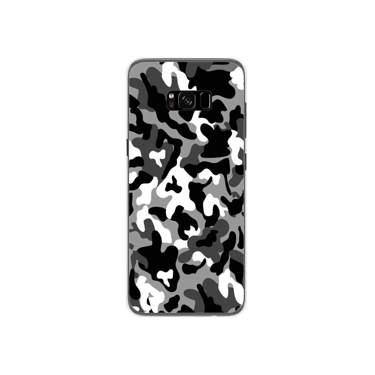 Tumundosmartphone Funda Gel Tpu para Samsung Galaxy S8 Plus Diseño Snow Camuflaje Dibujos