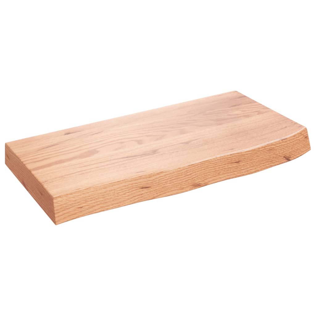 vidaXL Encimera de baño madera maciza sin tratar 60x30x(2-6) cm