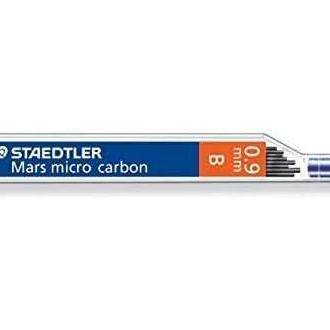 Staedtler mars micro carbon 250 tubo de 12 minas de grafito - dureza b - trazo 0.9mm - alta resistencia (12 uds)