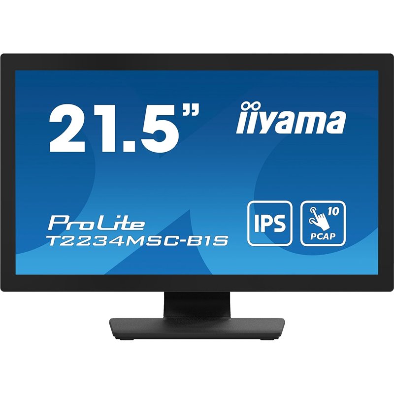 Monitor iiyama ProLite T2234MSC-B1S 21.5" FullHD 8ms IPS Táctil IP65 VESA Altavoces