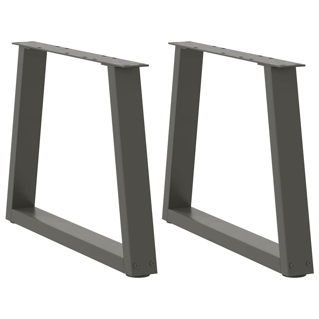 vidaXL Patas para mesa de centro en forma de V (2 unidades) 50 x (42-43,3) cm, acero