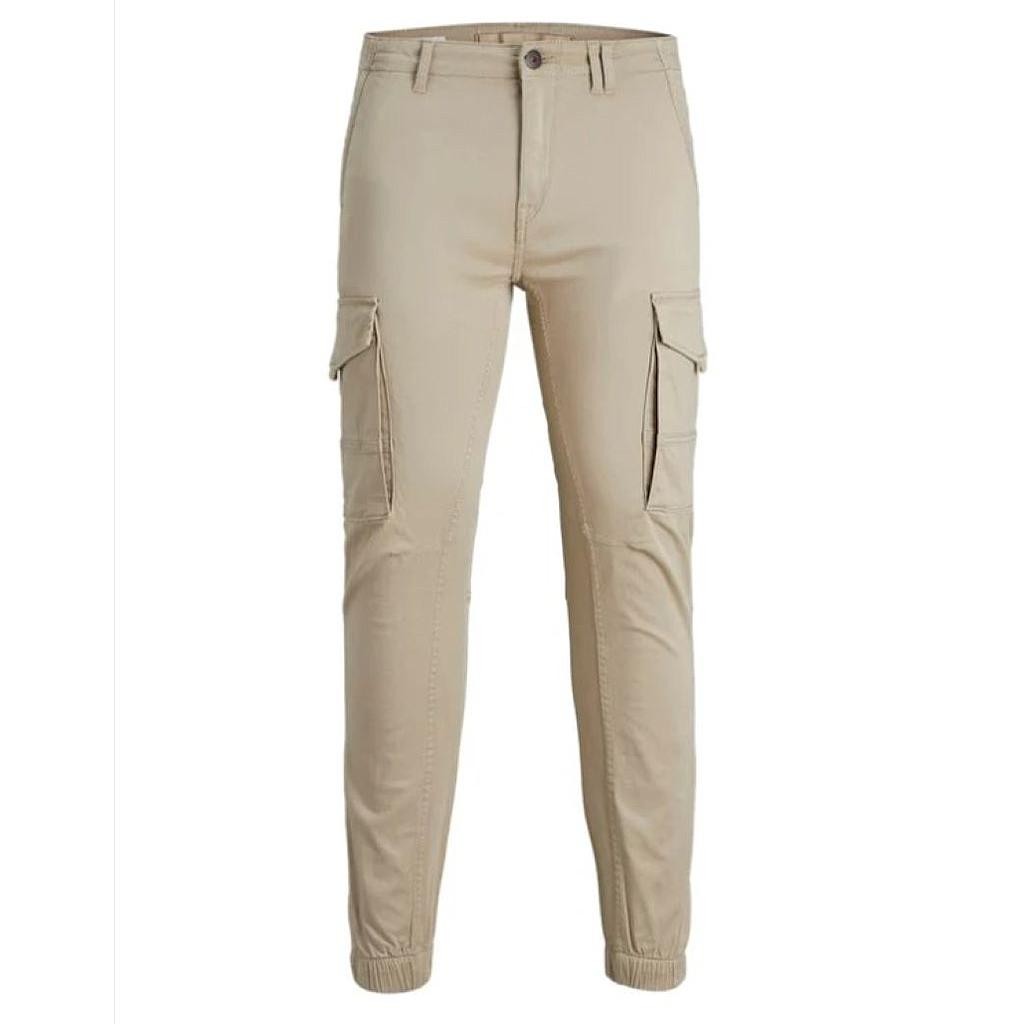 Pantaln JACK & JONES JPSTPAUL JJFLAKE CARGO CROCKERY NOOS 12193754 BEIGE Beige