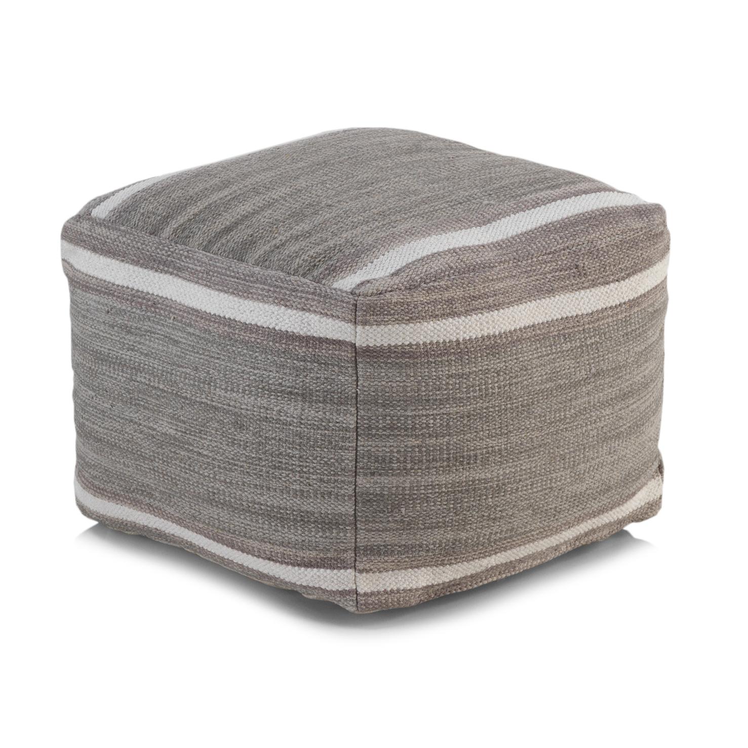 Puf Algodón Gris 45X45X35 Cm El mejor complemento para tu hogar. Fijalo