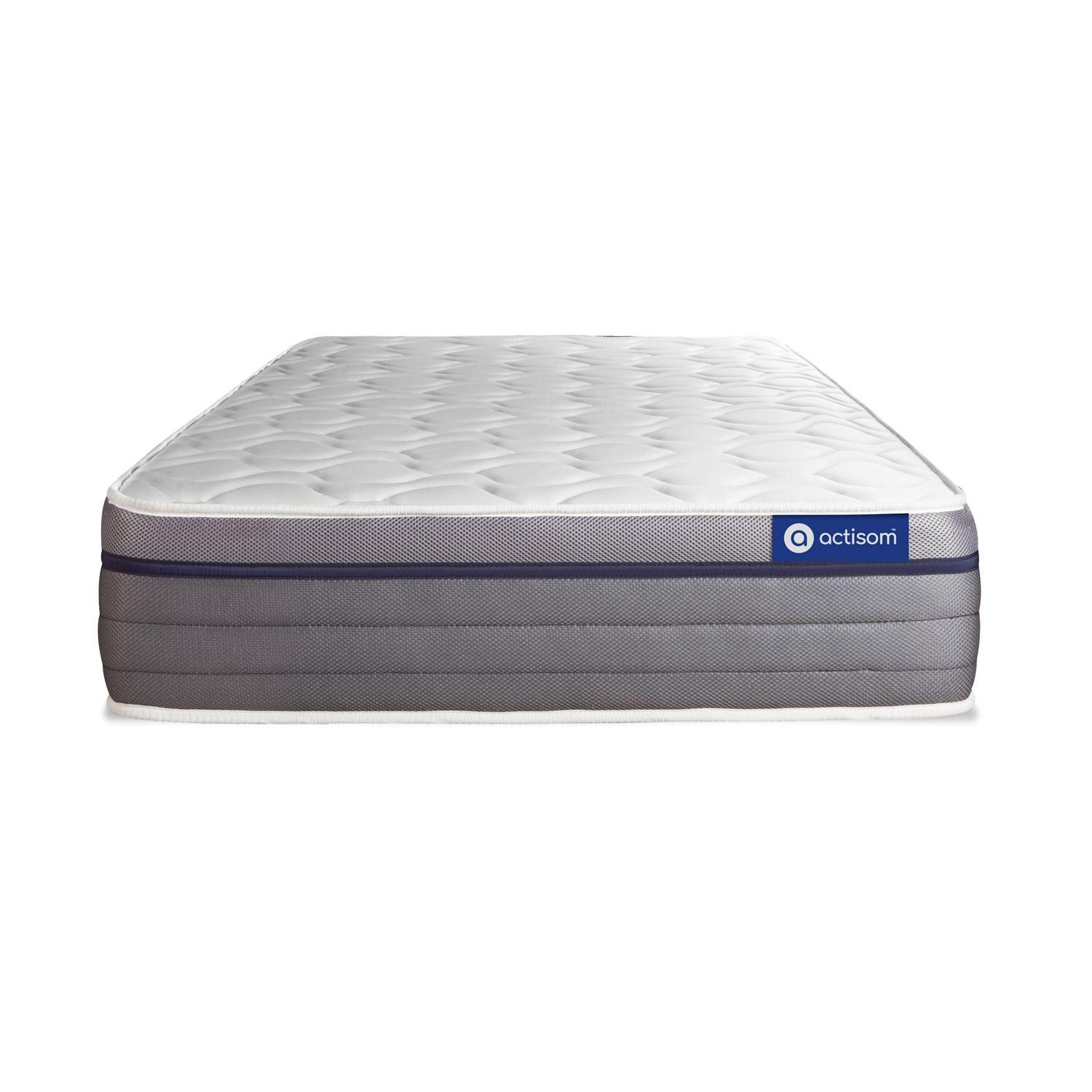 ACTISOM - Colchón Híbrido 70 x 190 - Colchón 1 plaza, 26 cm de Grosor - Acogida de Memory Foam, Soporte Firme y Confort Equilibrado con 7 Zonas de Confort