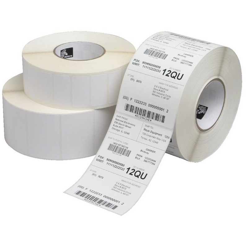 Rollo Etiquetas Zebra Z-Slct 2000D 51X25.40Mm 2580 Etiquetas 12 Rollos