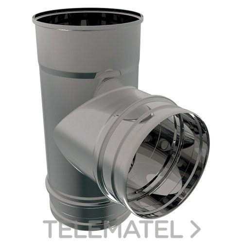 Te 90º sin tapa 200 simple pared 4022172 ros