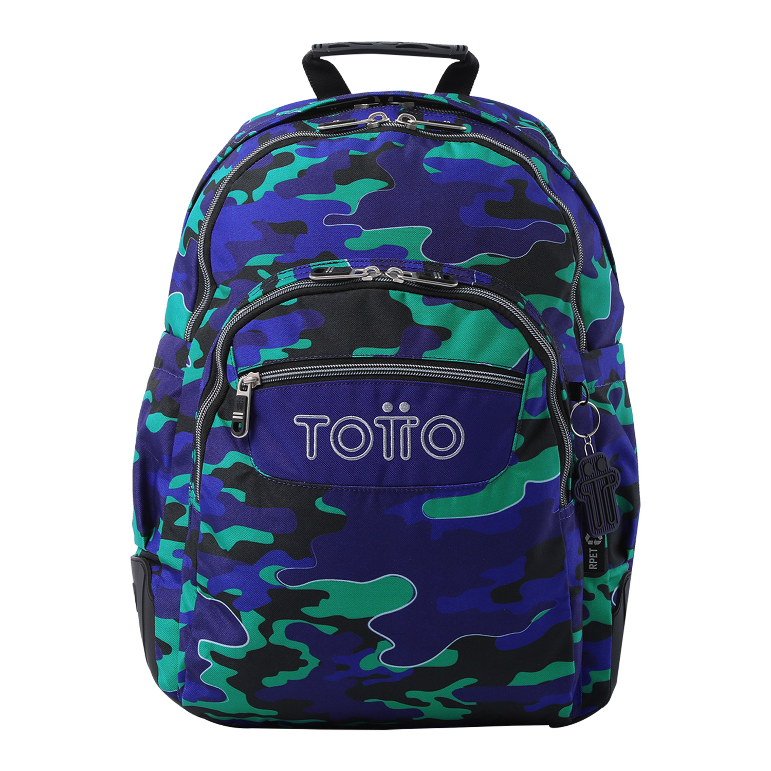 Totto Mochila escolar Rayol Material: Poliéster reciclado 33 x 44 x 13.5 cm