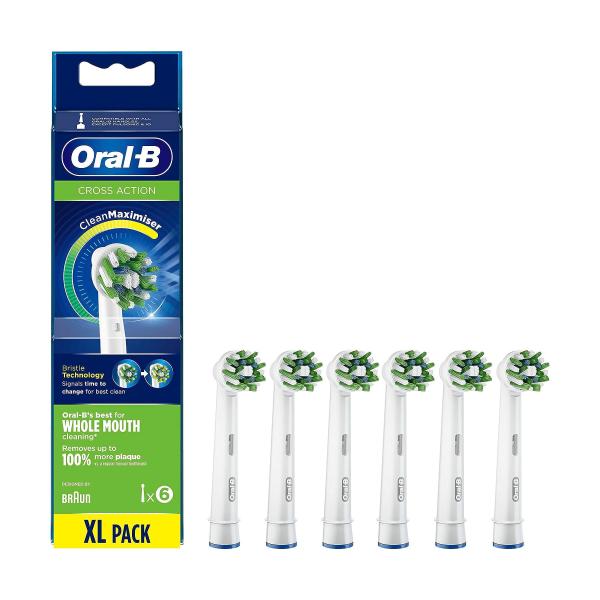 recambio dental oral b eb50-6 (2+2+2) pack 6 cross action