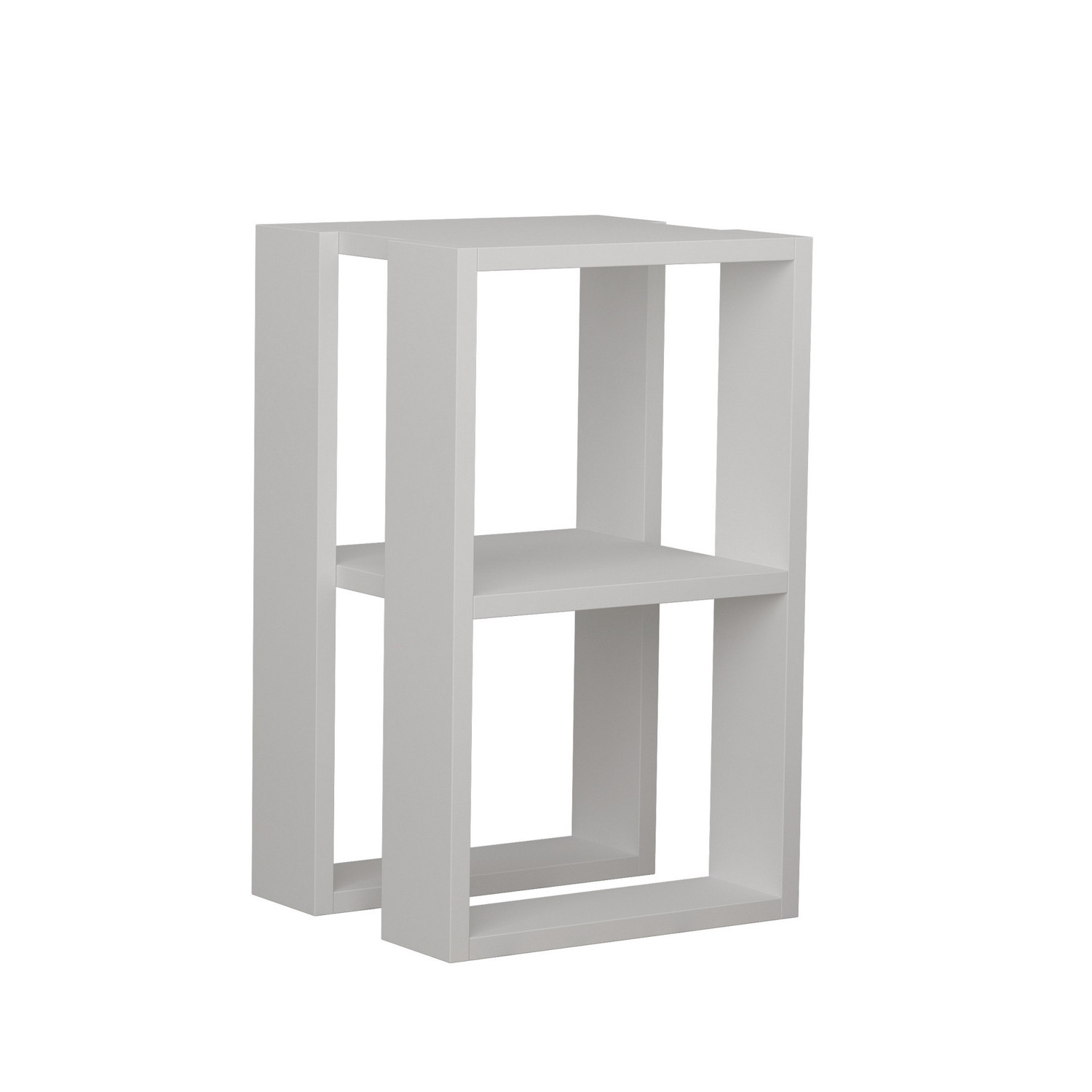 Habitat y Jardin - Mesilla de noche de madera "Lonie" 30 x 30 x 55 cm - Blanco