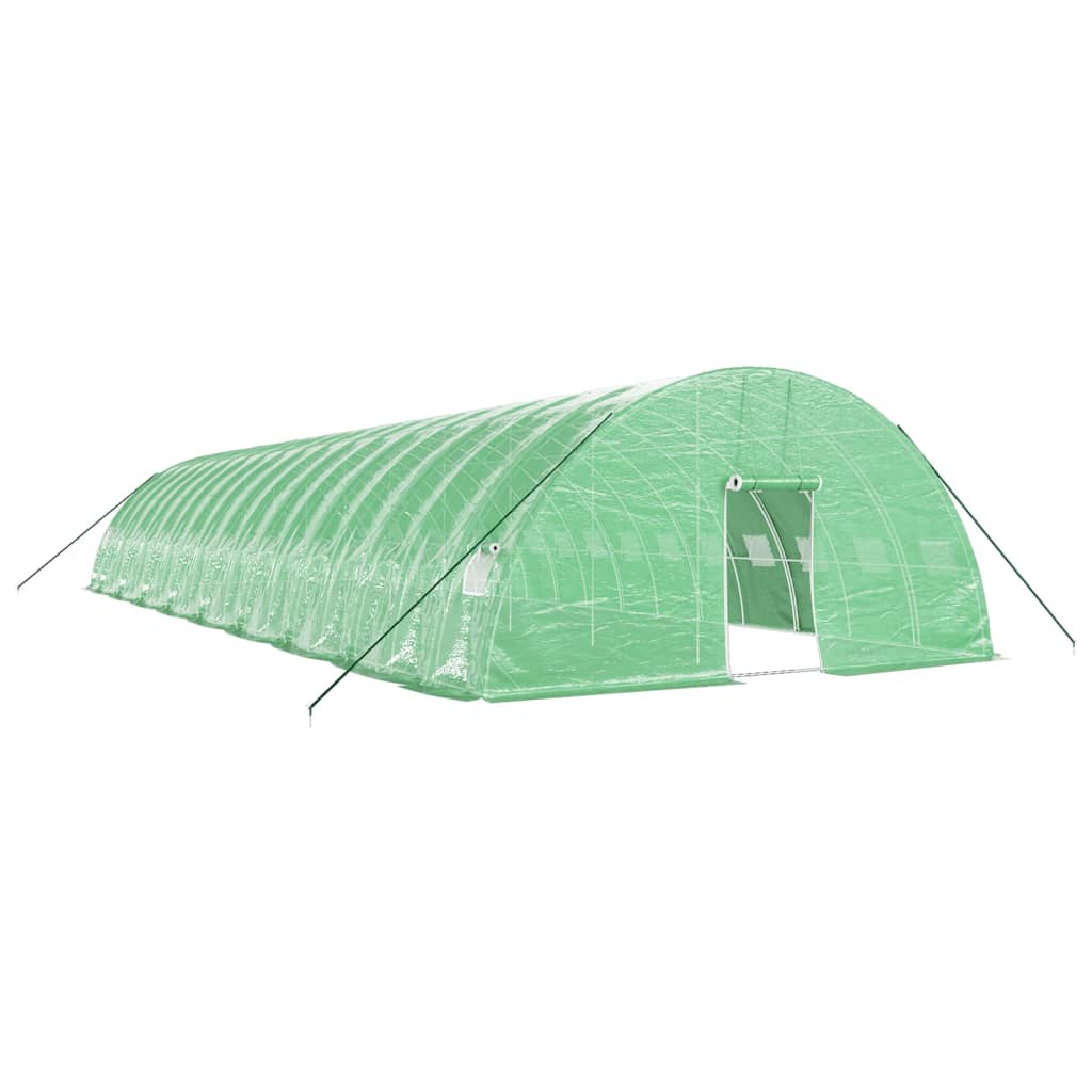 vidaXL Invernadero con estructura de acero verde Multitalles