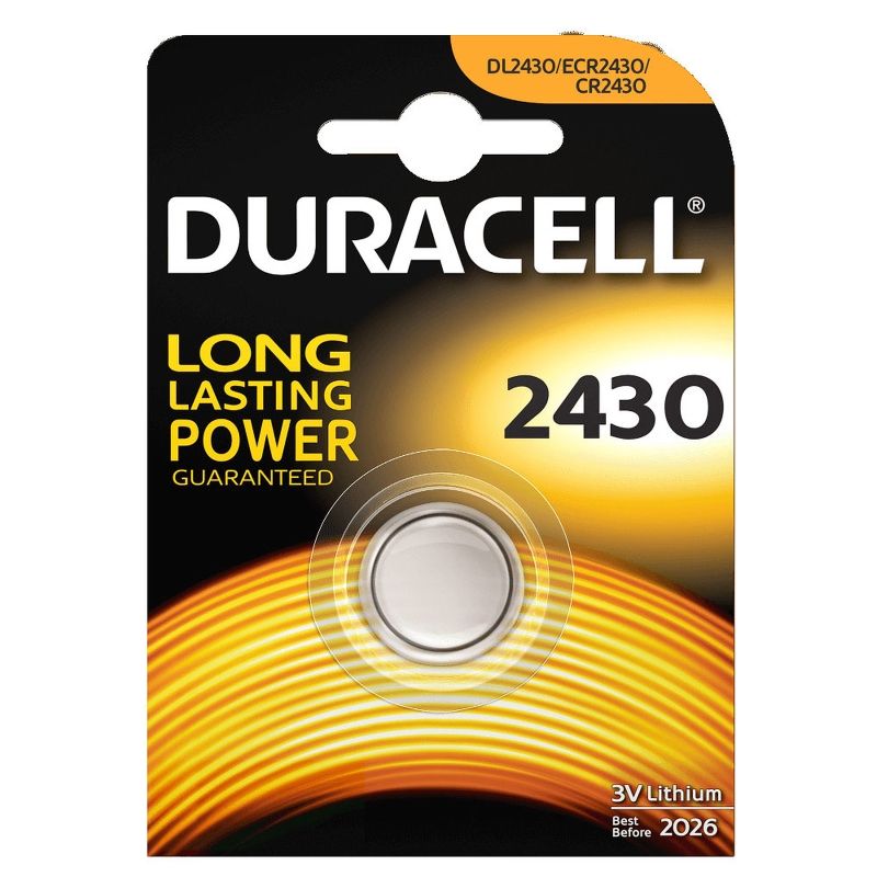 Pila de Botón Duracell CR2430/3V - Potencia Fiable y Duradera