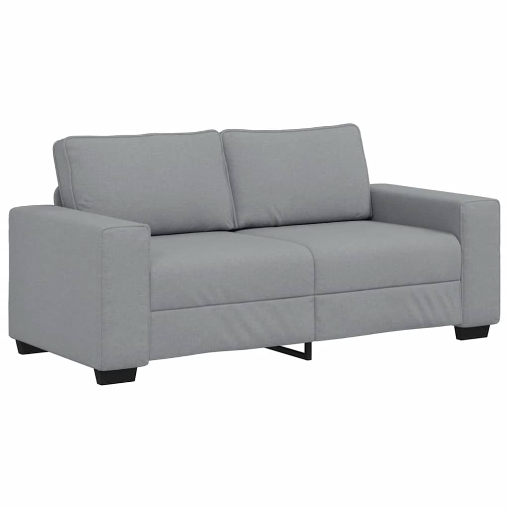 vidaXL Sofá de 2 plazas de tela gris claro 180x77x82 cm