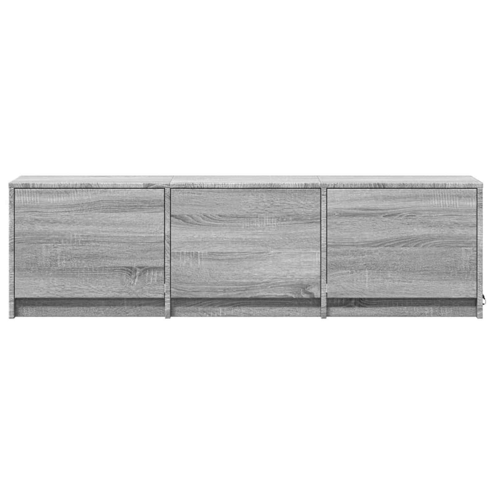 vidaXL Mueble de TV con LED 140 x 34 x 40 cm Madera de ingeniería