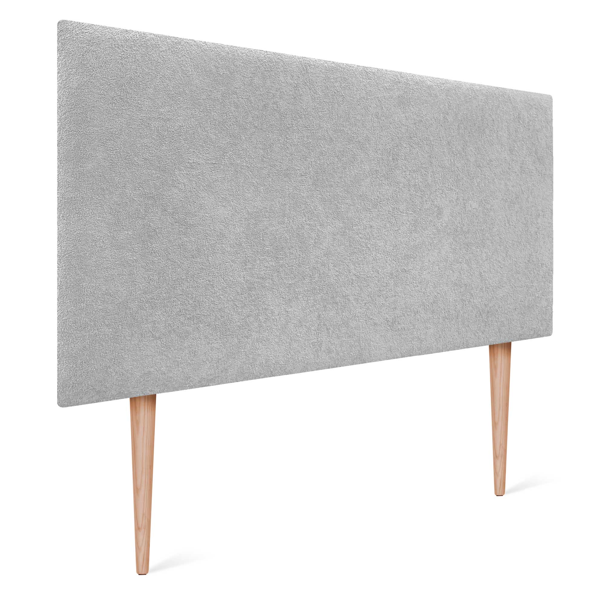 DHOME Cabecero Acabado Toalla Soft Tapizado Liso con Patas Tejido Suave para Pared Acústicos Cabeceros 8cm y 70 Al.