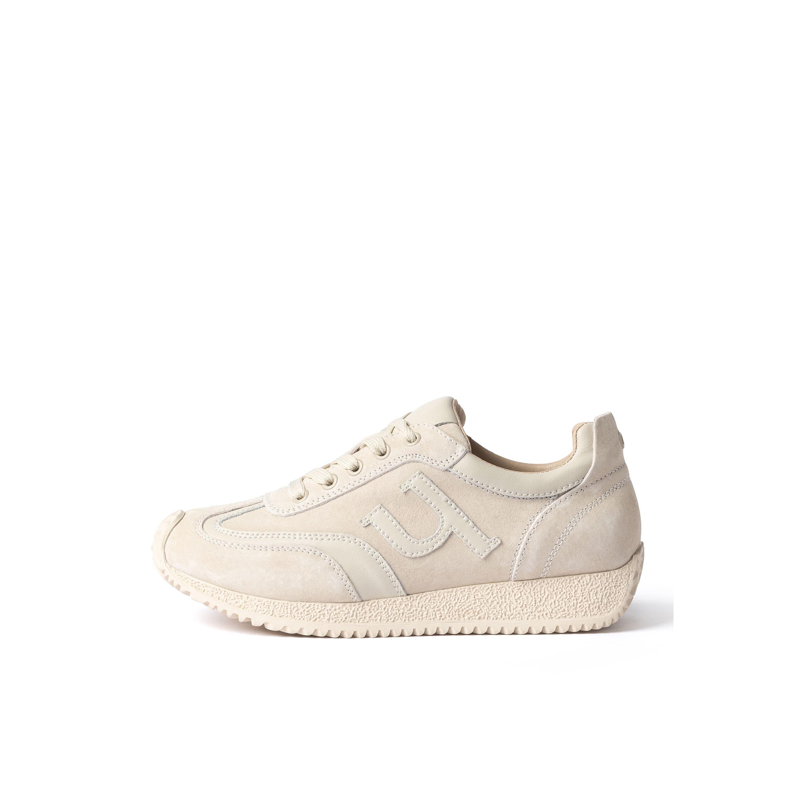 YOKONO Sneaker GUAM-002 BEIGE | Zapatos mujer Primavera-Verano | Piel vacuna  Serr/napa | 2 CM