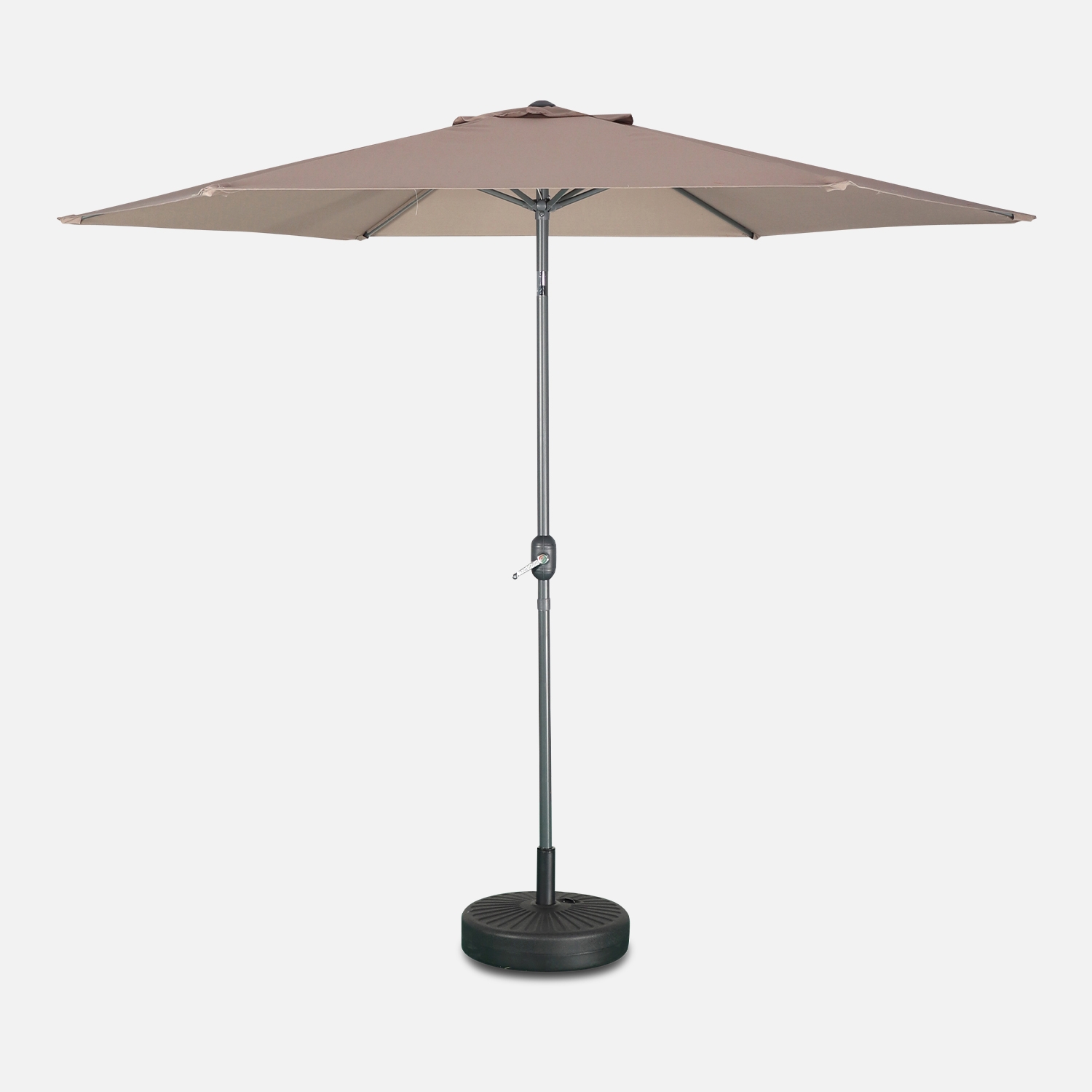 sweeek - Parasol redondo, 3x3m , Touquet , 294x294x243