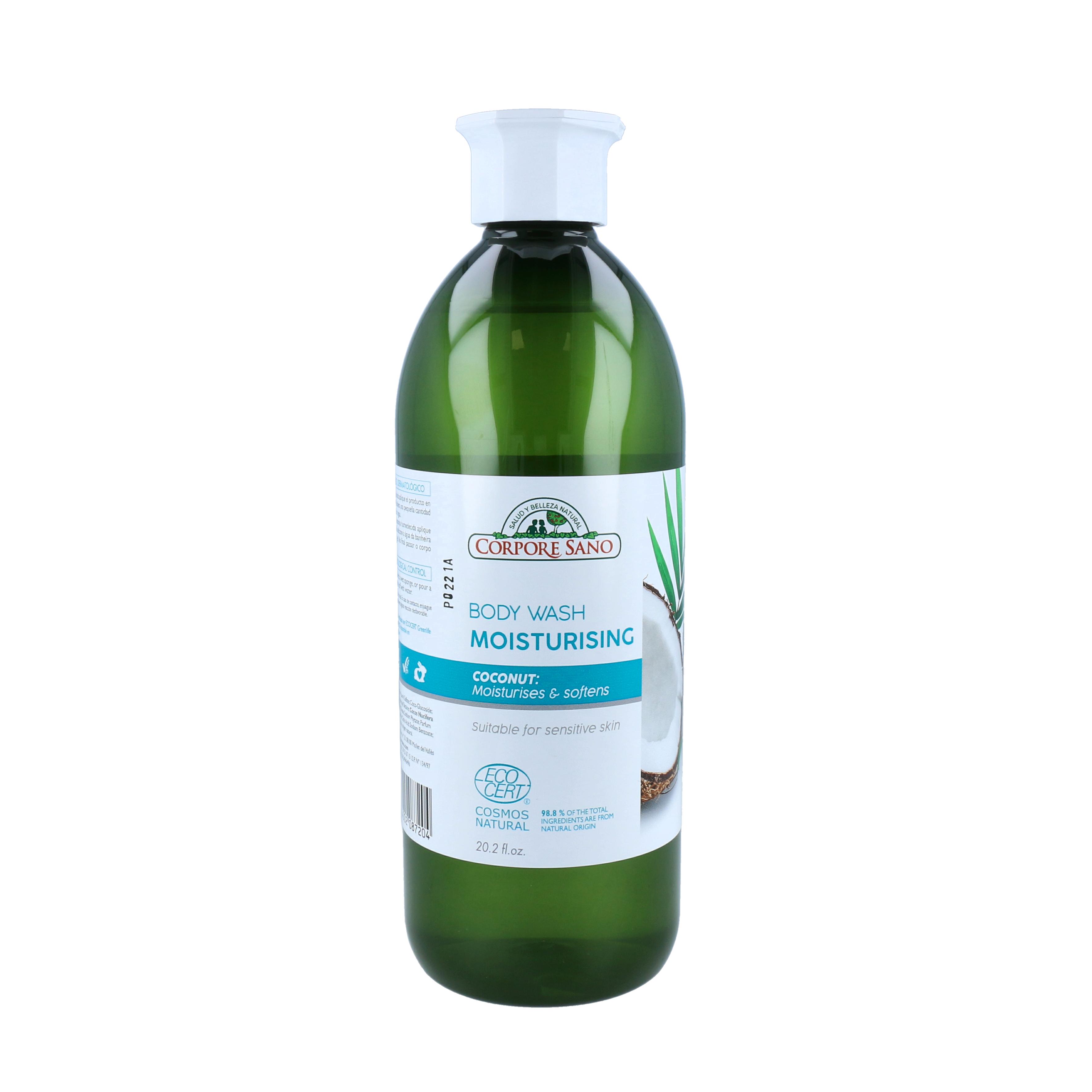 Gel de Ducha Hidratante Con Extracto De Coco Pieles Sensibles 600 ml de gel Corpore Sano