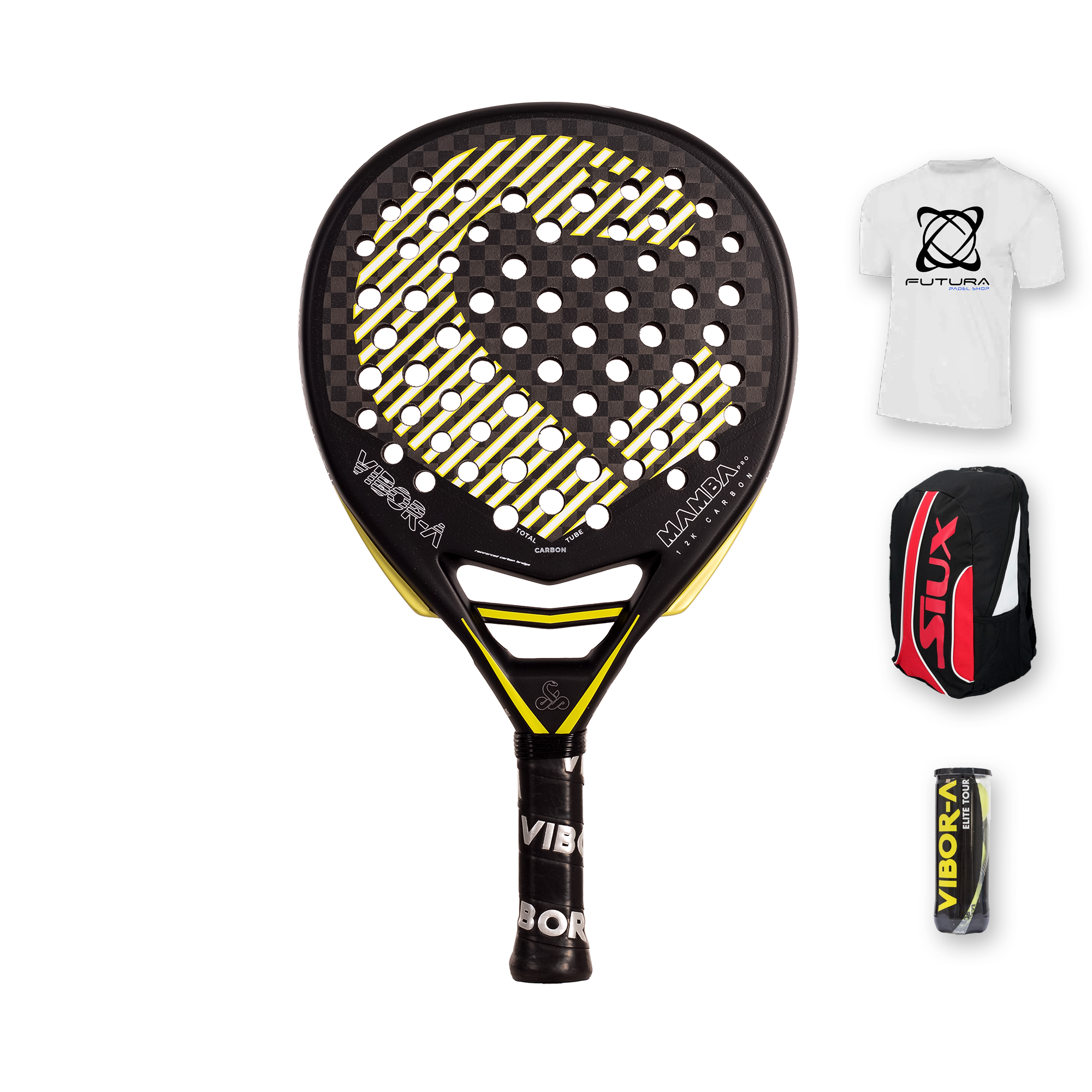 Pala Vibor-A Mamba Pro Black 2025 - pala de pádel Vibor-A