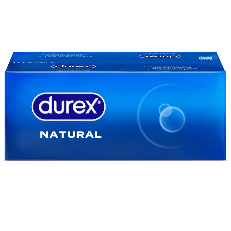 DUREX NATURAL 144 PRESERVATIVOS EN CAJA SELLADA