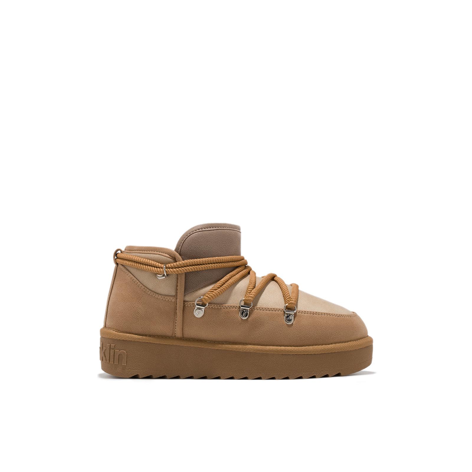 D.Franklin Botas Australianas Mujer Forro Exterior Nordic Pelo  Trk Fur  ient Taupe  - Botas para Mujer - Moda casual Mujer