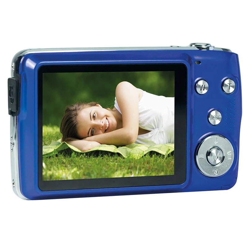 AGFAPHOTO - Cámara digital compacta DC8200BL con sensor CMOS de 18 MP, vídeo Full HD 1080p, zoom óptico 8x y pantalla LCD de 2,7 pulgadas para fotografía sencilla y portátil