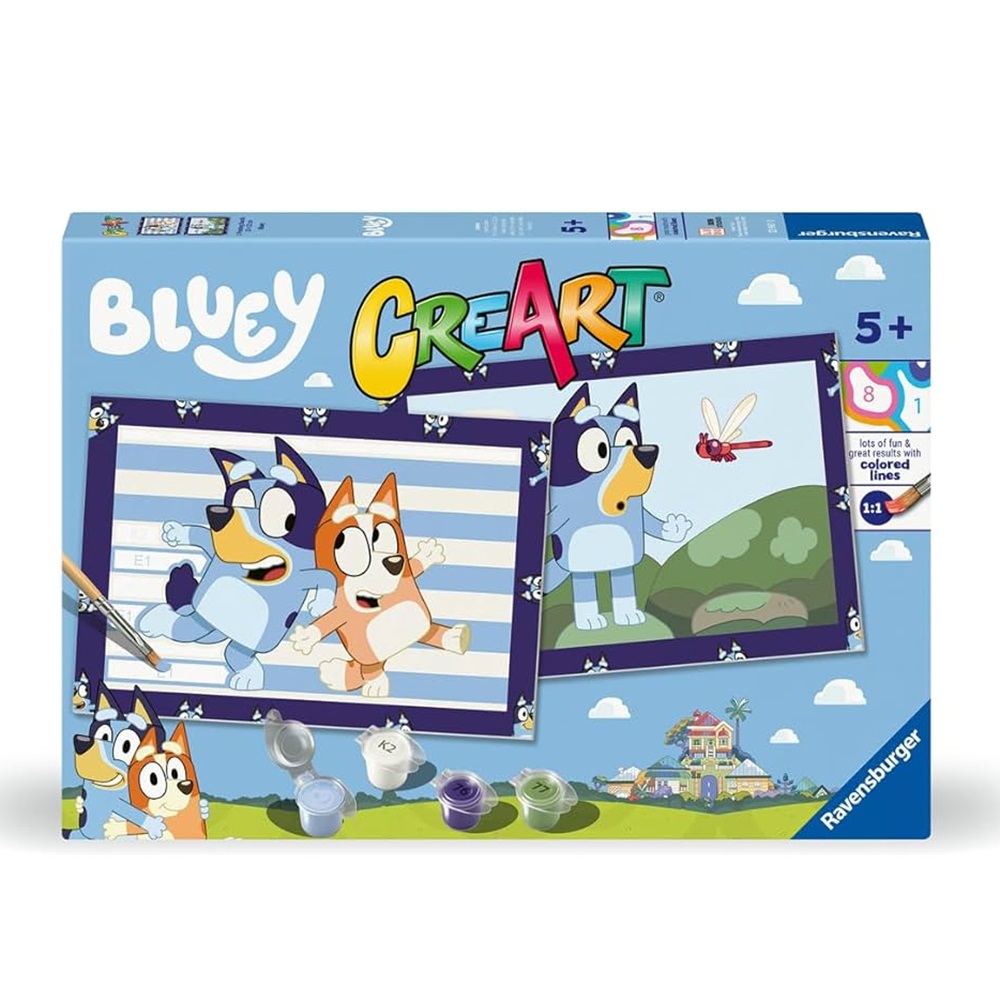 RAVENSBURGER CREART - KIT DE PINTURA BLUEY, 23961, TIENDA CON LICENCIA OFICIAL