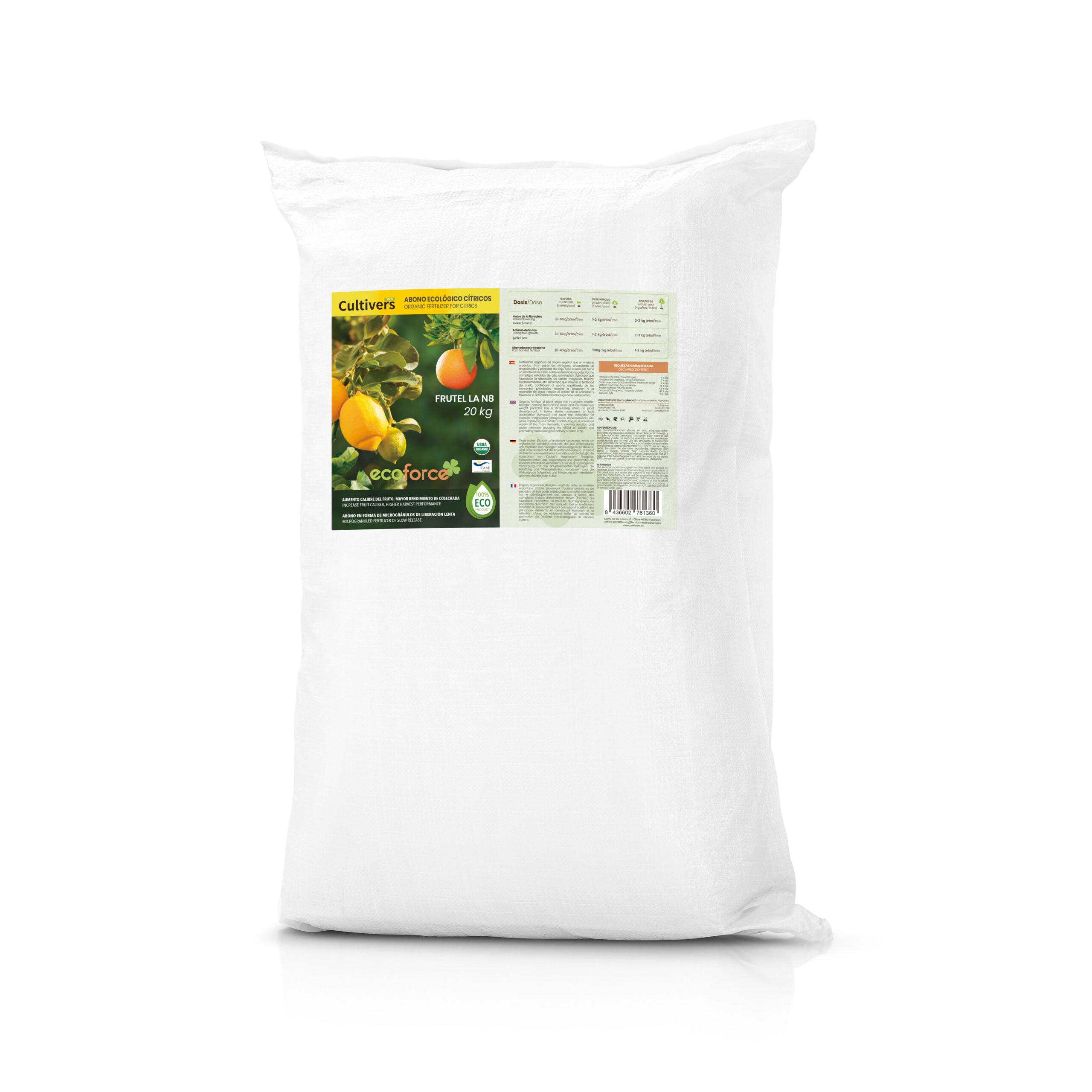CULTIVERS Abono Cítricos Ecológico 20 kg
