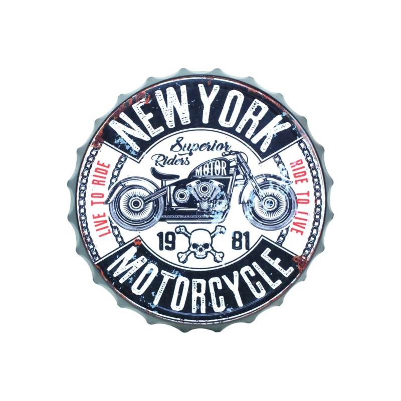 SIGNES GRIMALT Signes Grimalt Placa Pared Tapón Cerveza Adorno Metal Vintage Decorativo