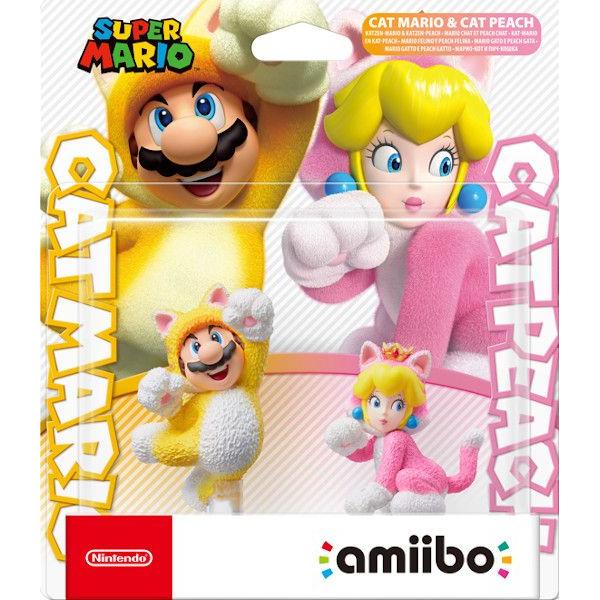 Amiibo Mario Felino y Peach Felina - Nintendo - Nuevo Precintado