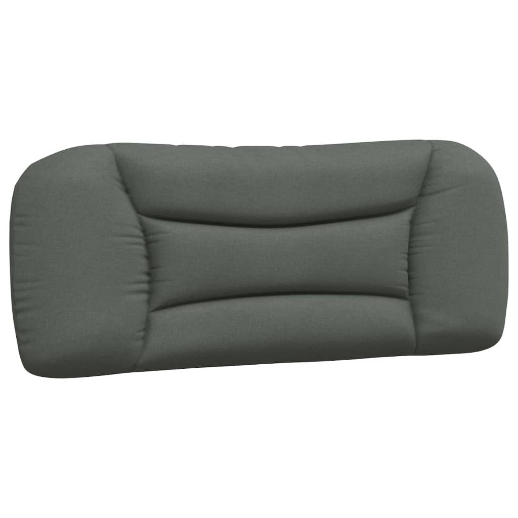 vidaXL Cabecero de cama acolchado Hvar tela gris oscuro 100 cm