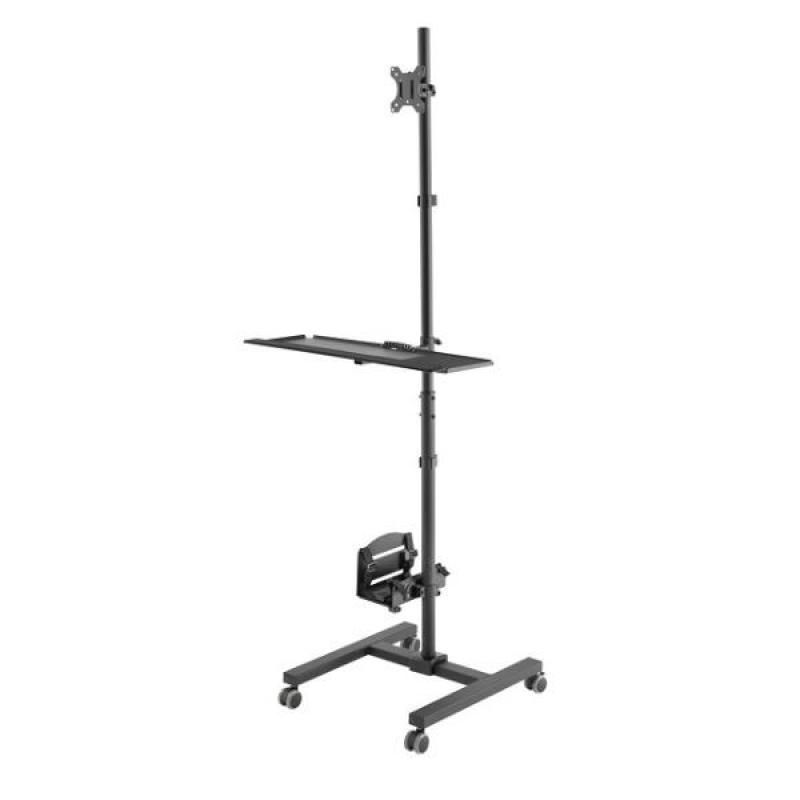 Neomounts FPMA-Mobile1700 Mobile Workstation, 10-32 pulgadas, máx. 8 kg, VESA 75x75-100x100, negro