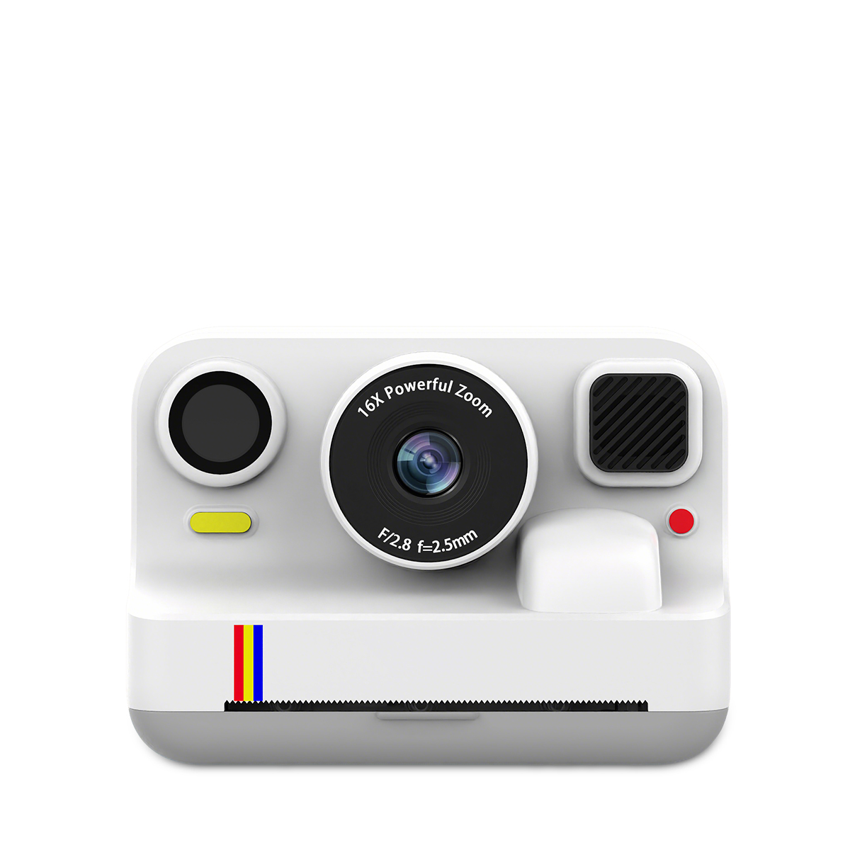 PRIXTON Cámara Infantil Instantánea Click&Go con Impresora, 48MP, Vídeo Full HD 1080p, Zoom 16X, Pantalla 2,4”, Juegos, Marcos Divertidos y 4 Rollos de Papel Incluidos
